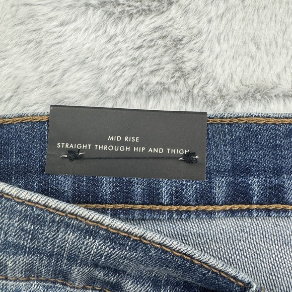 Banana Republic Jeans Womens 30 Blue Girlfriend Premium Denim Mid Rise Straight - Picture 7 of 7
